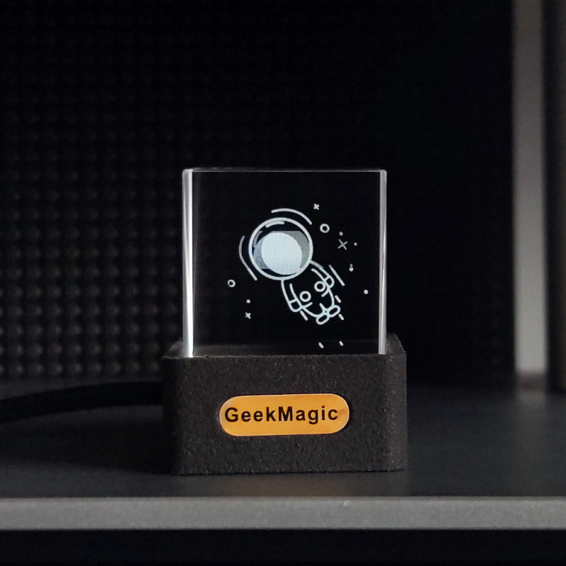 New Trend Mini Transparent WiFi Weather Clock Creative Gift de Escritorio Decoration Display