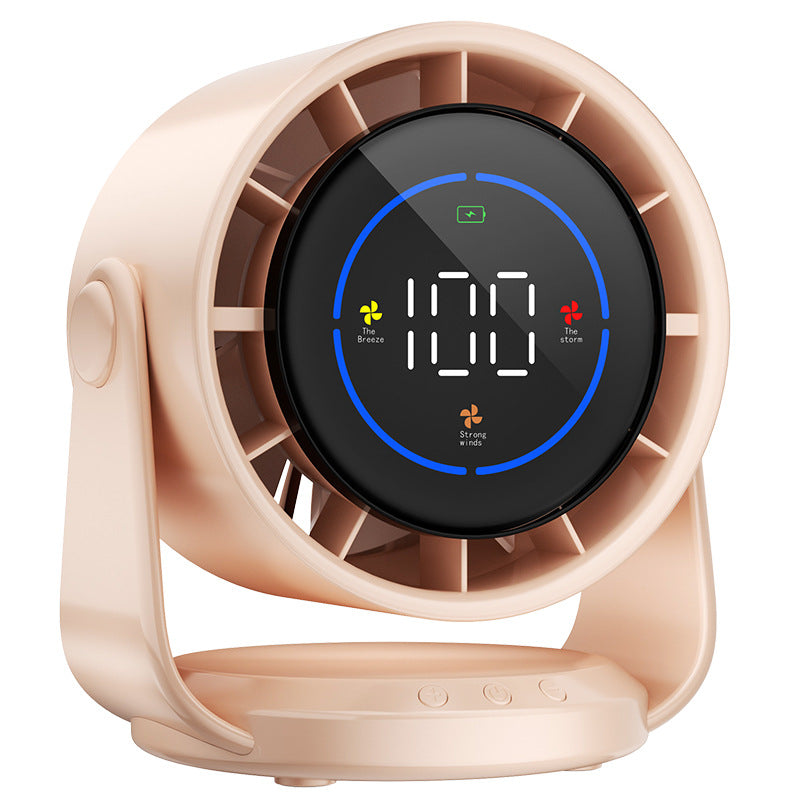 2025 New 100-Speed High - Speed Circulating Fan for Home. 6 - Inch Charging Digital Display, Turbo de Escritorio Electric Fan