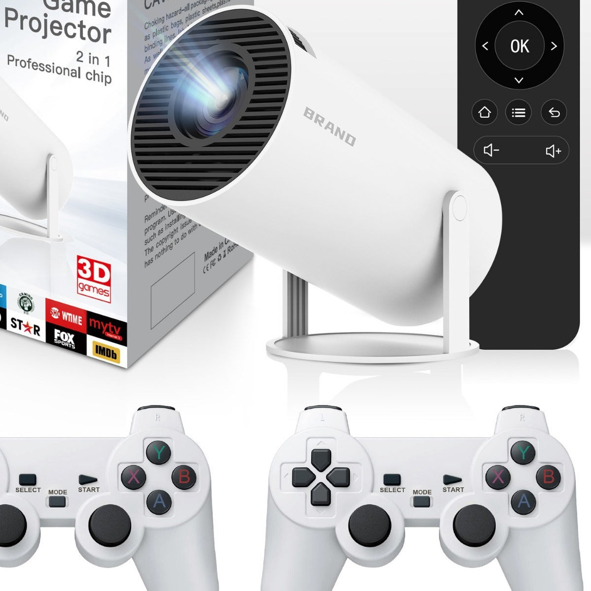 Proyector Portátil HY300 con Android 11 y Resolución 4K