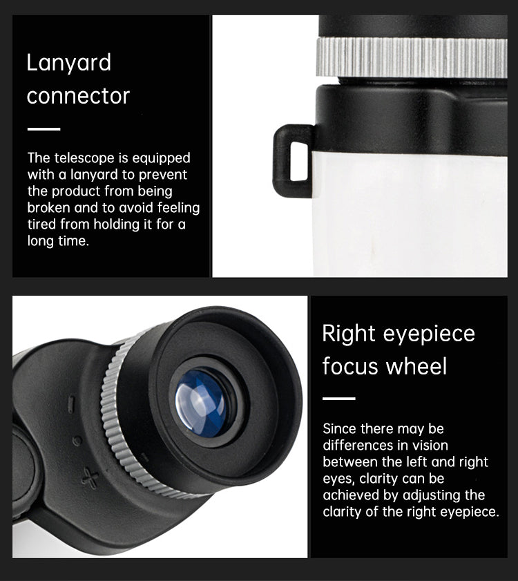 Mini Telescopio Portátil de Alta Potencia y Visión Nocturna
