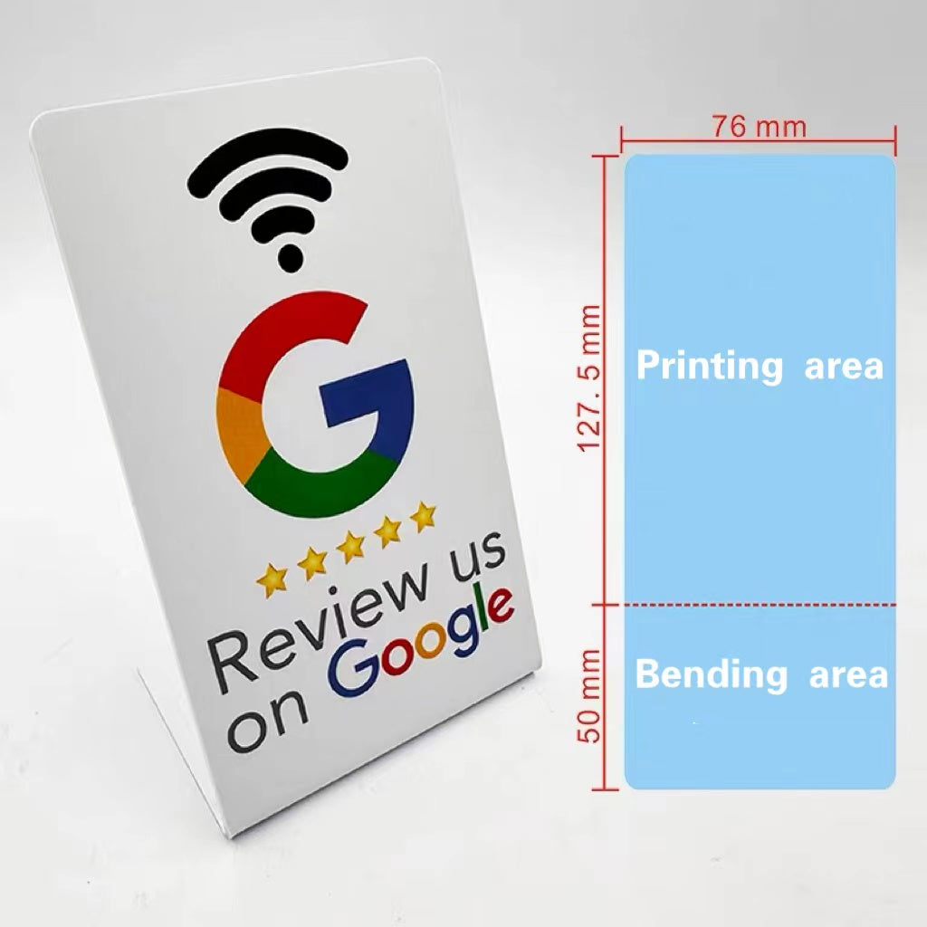 Tarjeta NFC para Reseñas Google – Compatible con Apple y Android