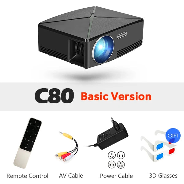 Proyector Portátil HY300 con Android 11 y Resolución 4K