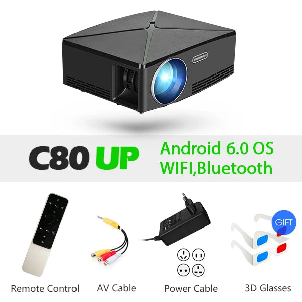 Proyector Portátil HY300 con Android 11 y Resolución 4K