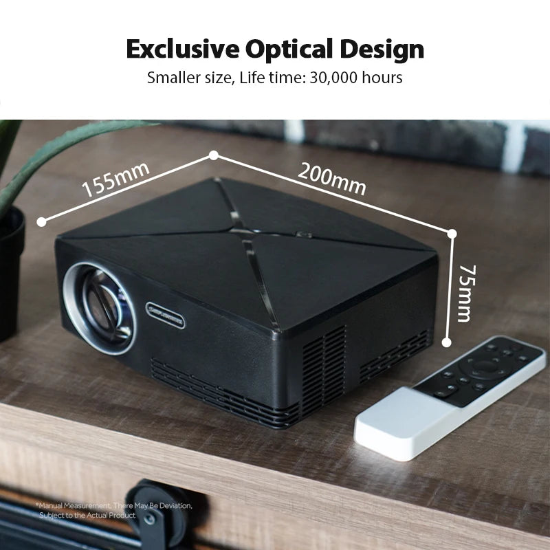 Proyector Portátil HY300 con Android 11 y Resolución 4K