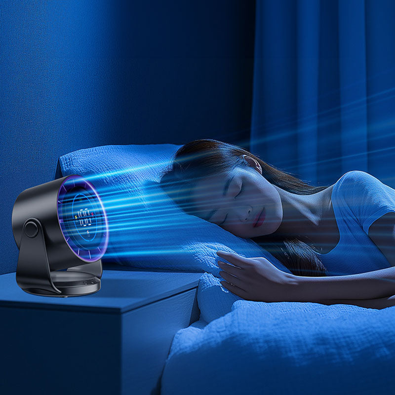 2025 New 100-Speed High - Speed Circulating Fan for Home. 6 - Inch Charging Digital Display, Turbo de Escritorio Electric Fan