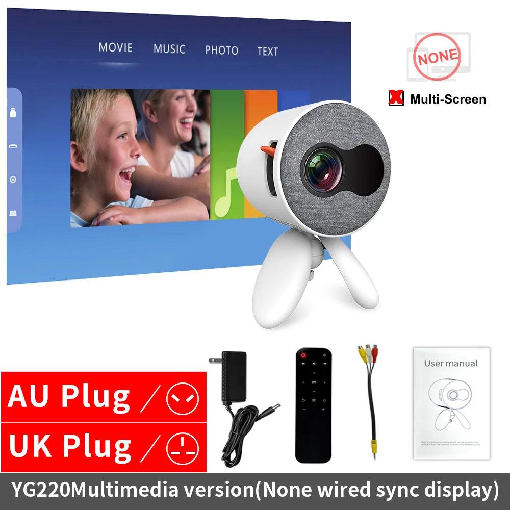 Proyector Portátil HY300 con Android 11 y Resolución 4K