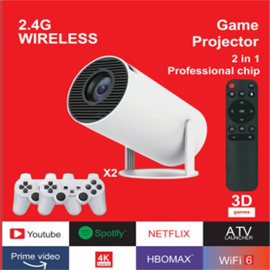 Proyector Portátil HY300 con Android 11 y Resolución 4K