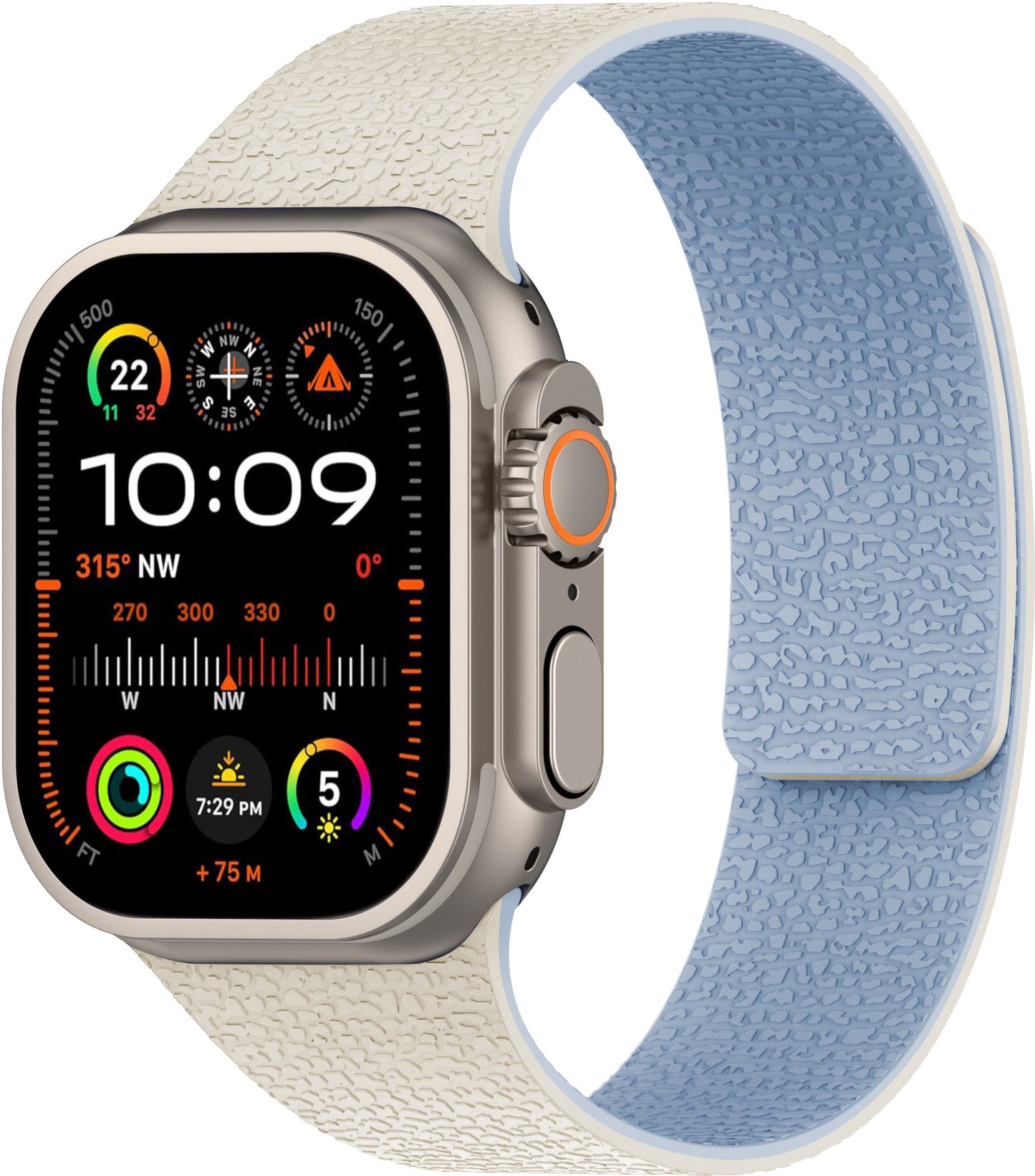 Apple iWatch, Huawei Watch 5, Samsung GT5 Silicone Watch Band with Soft Magnetic Adsorption and Lychee Pattern