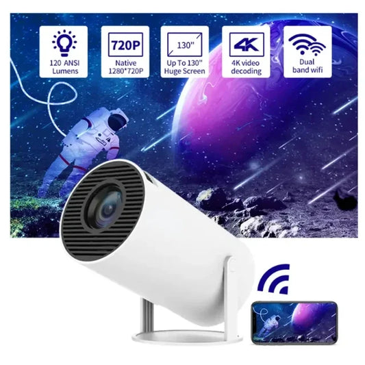 Proyector Portátil HY300 con Android 11 y Resolución 4K