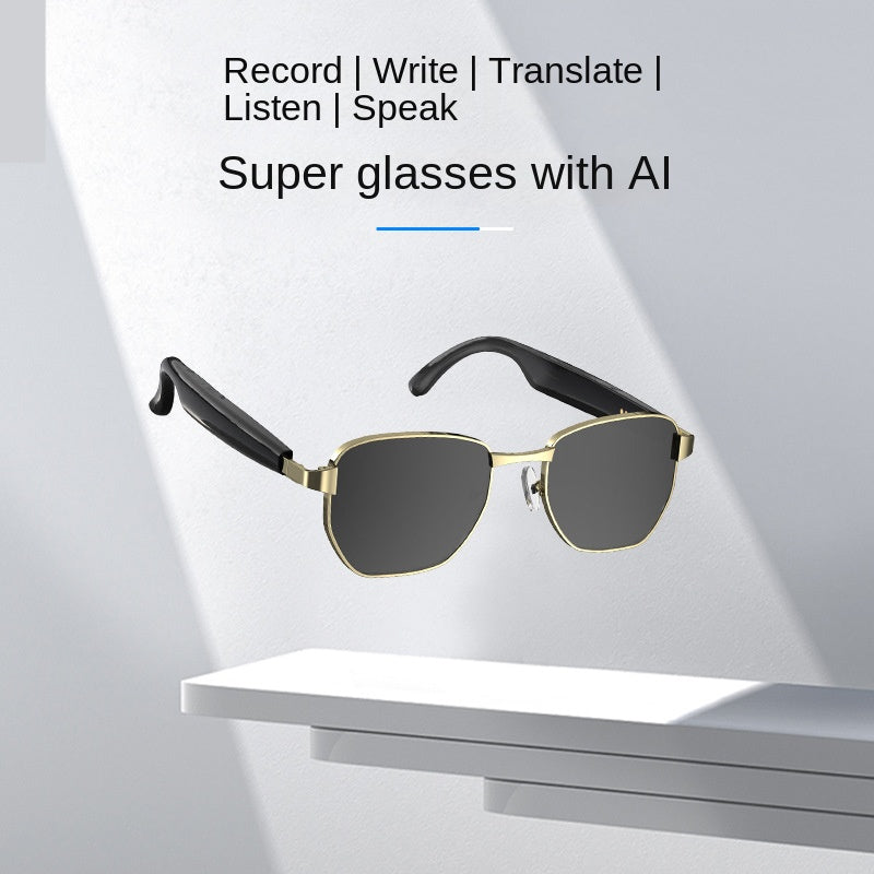 Bluetooth Smart AI Sunglasses Multi functional Real time Translation Headphones Call Listening to Music