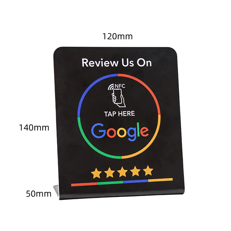 Tarjeta NFC para Reseñas Google – Compatible con Apple y Android