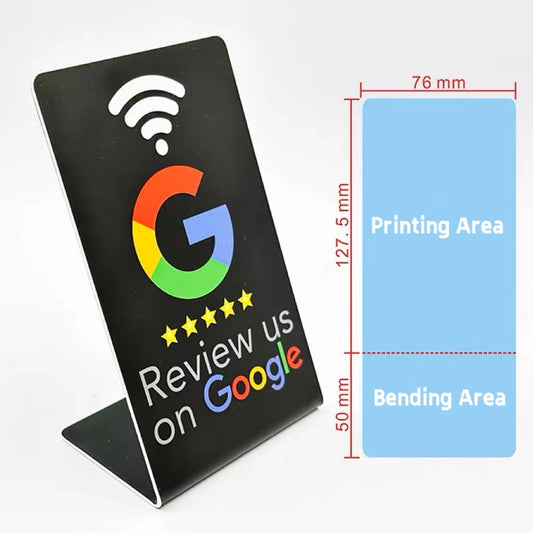 Tarjeta NFC para Reseñas Google – Compatible con Apple y Android